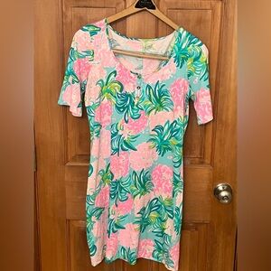 Lilly Pulitzer Pink Pineapple Print Dress